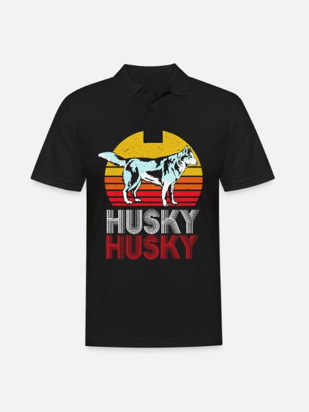 Husky - Men's Polo Shirt - black