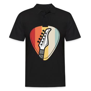 Gitarrist Gitarre Band Saite Musiker Instrument - Männer Poloshirt - Schwarz - Vorne - Kai (181cm)