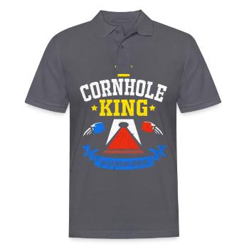 Cornhole - Men's Polo Shirt - charcoal grey - Front - Nico (186cm)