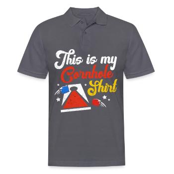 cornhole - Polo Homme - charbon - Devant - Nico (186cm)