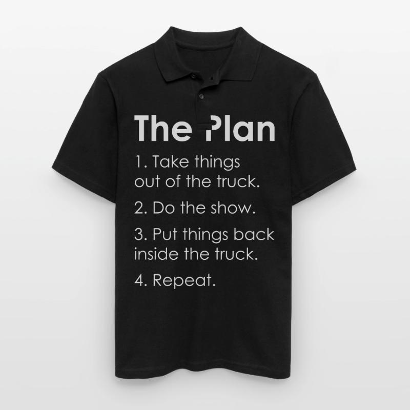 STAGEHAND CREW PLAN Lichttechniker Geschenk Männer Poloshirt