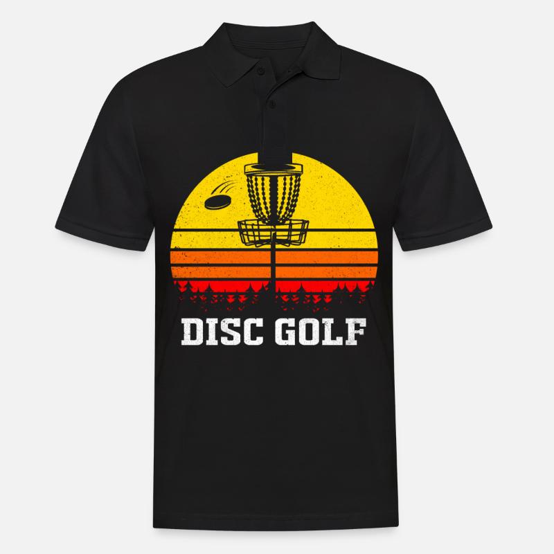 Frisbee - Männer Poloshirt - Schwarz