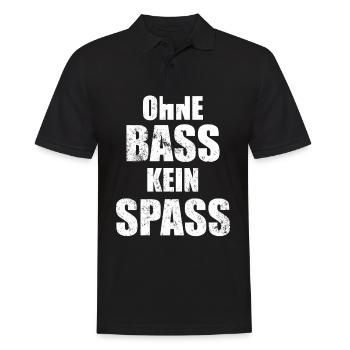 Ohne Bass kein Spass - Männer Poloshirt - Schwarz - Vorne - Kai (181cm)