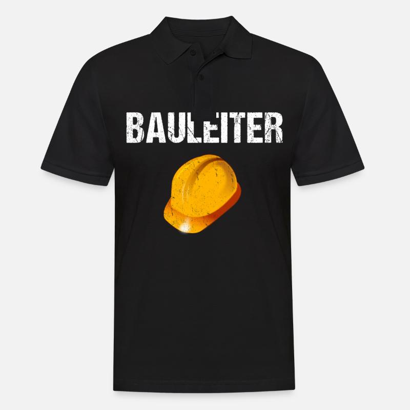 Bauleiter - Männer Poloshirt - Schwarz