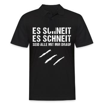Kokain Koks Drogen Party Weihnachten Geschenk - Männer Poloshirt - Schwarz - Vorne - Kai (181cm)