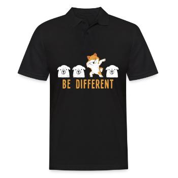 Akita Inu Dire Drôle Chien Propriétaire Maman Papa - Polo Homme - noir - Devant - Kai (181cm)