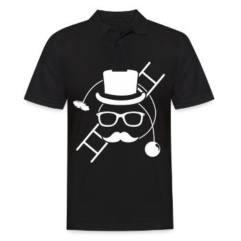 Chimney sweeper with sootbomb and ladder - Men's Polo Shirt - black - Front - Kai (181cm)