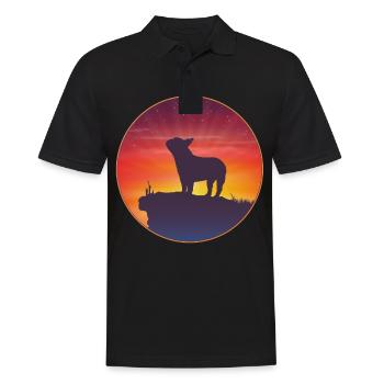Chemise cadeau rétro Bouledogue Français - Polo Homme - noir - Devant - Kai (181cm)