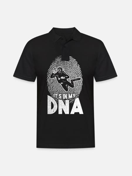 Diver diving freediving snorkelers - Men's Polo Shirt - black