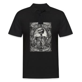 Vintage Occult The Death Tarot Card - Satan - Men's Polo Shirt - black - Front - Kai (181cm)