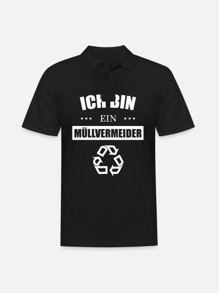 Zero Waste - Männer Poloshirt - Schwarz