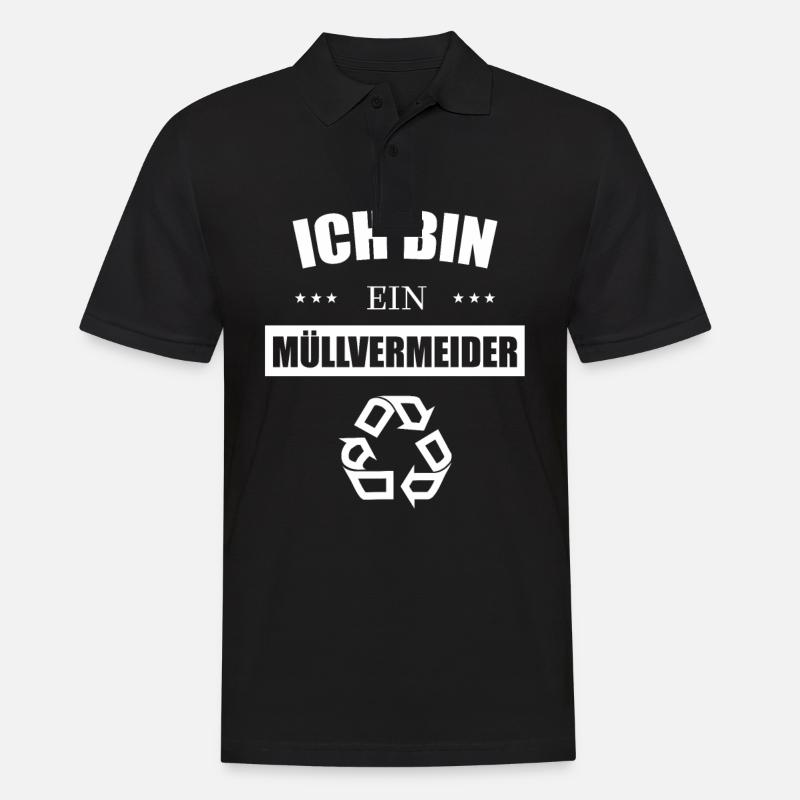 Zero Waste - Männer Poloshirt - Schwarz
