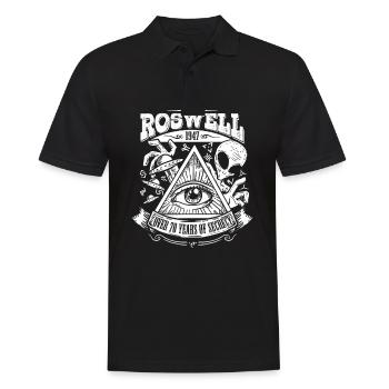 Roswell 1947 UFO crash - Men's Polo Shirt - black - Front - Kai (181cm)