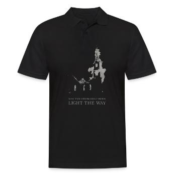 Église brûlante Antichrist Occulte Satan Athée - Polo Homme - noir - Devant - Kai (181cm)