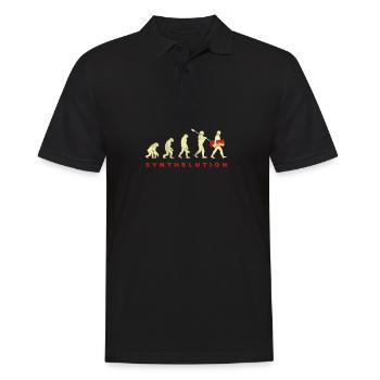 Synthesizer Evolution Analog Synth Retro Studio - Men's Polo Shirt - black - Front - Kai (181cm)