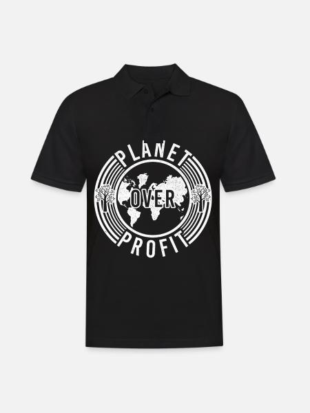 Climate change Climate Environmental protection Environment Planet - Men's Polo Shirt - black