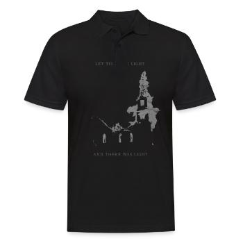 Occult Burning Church Atheist Satan Devil - Men's Polo Shirt - black - Front - Kai (181cm)