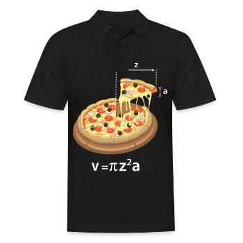 Pi Day Pizza Meme Mathe Mathematik Lehrer Geek - Männer Poloshirt - Schwarz - Vorne - Kai (181cm)