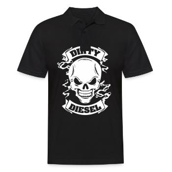 Anti Dieselfahrverbot - Männer Poloshirt - Schwarz - Vorne - Kai (181cm)