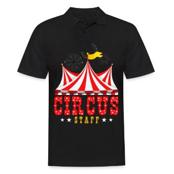 Circus Staff , Cirque MItarbeiter, Manège Libre - Polo Homme - noir - Devant - Kai (181cm)