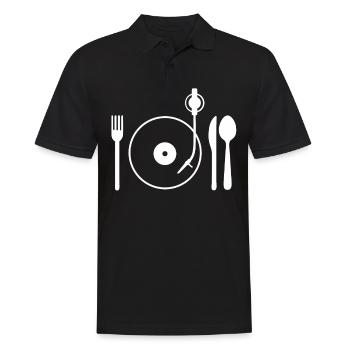 Cadeau pour les fans de vinyle - Polo Homme - noir - Devant - Kai (181cm)