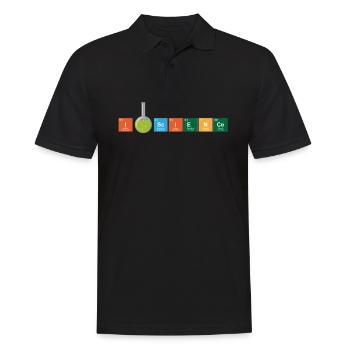 Nerd Science Geek - Polo Homme - noir - Devant - Kai (181cm)