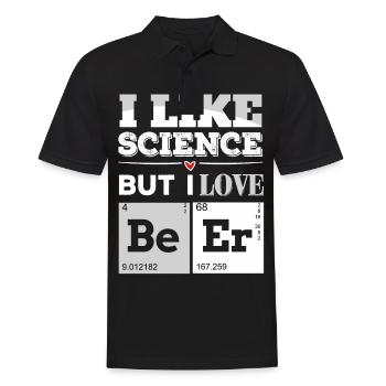 Nerd Science Geek - Männer Poloshirt - Schwarz - Vorne - Kai (181cm)