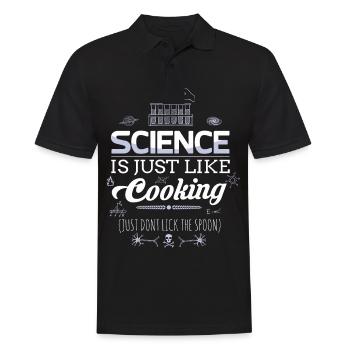 Nerd Science Geek - Polo Homme - noir - Devant - Kai (181cm)