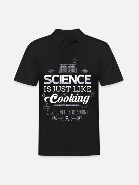Nerd Science Geek - Men's Polo Shirt - black