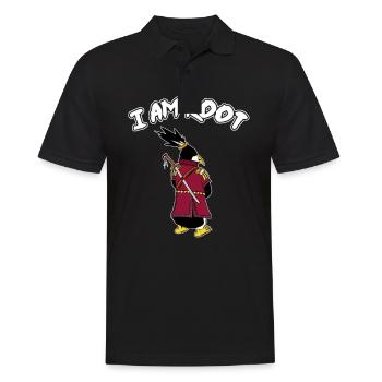 Linux Pingouin I Am Root Geeks Geeks Nerd Computer Ninja - Polo Homme - noir - Devant - Kai (181cm)