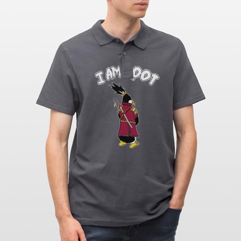 Linux Pinguin I Am Root Geeks Nerd Computer Ninja Männer Poloshirt