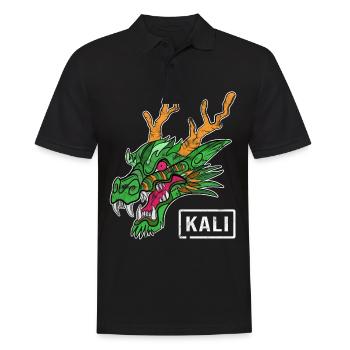 Kali Linux Administrateur de l'ordinateur Tux Dragon Head - Polo Homme - noir - Devant - Kai (181cm)