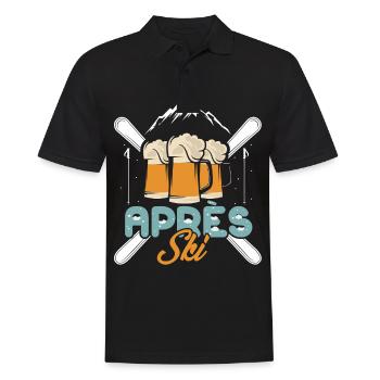 Après-ski et tenue de bière pour la fête en montagne - Polo Homme - noir - Devant - Kai (181cm)