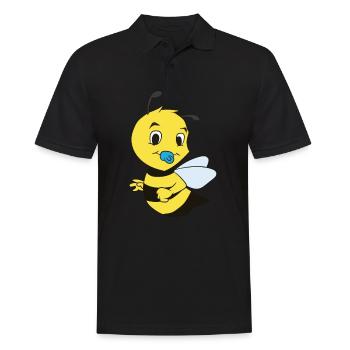 Bienen-Geschlecht decken Jungen-Blau-Geschenk auf - Männer Poloshirt - Schwarz - Vorne - Kai (181cm)