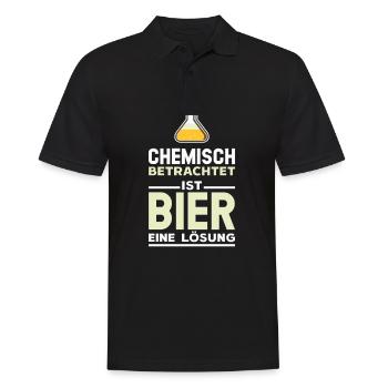 Biertrinker Schützenfest Party Saufen Geschenk - Männer Poloshirt - Schwarz - Vorne - Kai (181cm)
