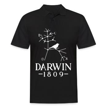 Darwin Evolution Biologie Biochemie Mikrobiologie - Männer Poloshirt - Schwarz - Vorne - Kai (181cm)