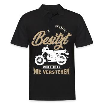 Simson, Simmi, DDR Ostalgie Si vous n'en avez pas - Polo Homme - noir - Devant - Kai (181cm)