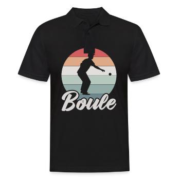 Pétanque Pétanque Cadeau - Polo Homme - noir - Devant - Kai (181cm)