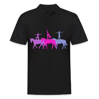 Vaulting Volti riding horse girl - Polo Homme - noir - Devant - Kai (181cm)