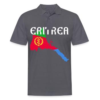 Eritrea Map Habesha Flag Gift Idea - Männer Poloshirt - Anthrazit - Vorne - Nico (186cm)