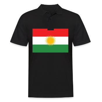 Kurdistan Kurdistan Kurdisch Drapeau Kurde - Polo Homme - noir - Devant - Kai (181cm)