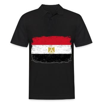 EGYPTIAN FLAG Egypt flag gift Egyptian - Men's Polo Shirt - black - Front - Kai (181cm)