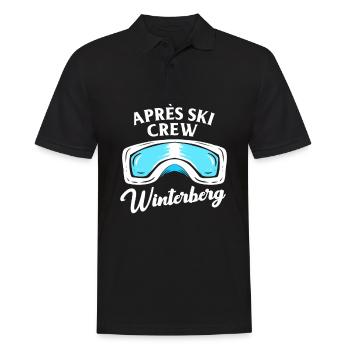 Apres Ski Winterberg Crew Team Party Skiurlaub - Männer Poloshirt - Schwarz - Vorne - Kai (181cm)