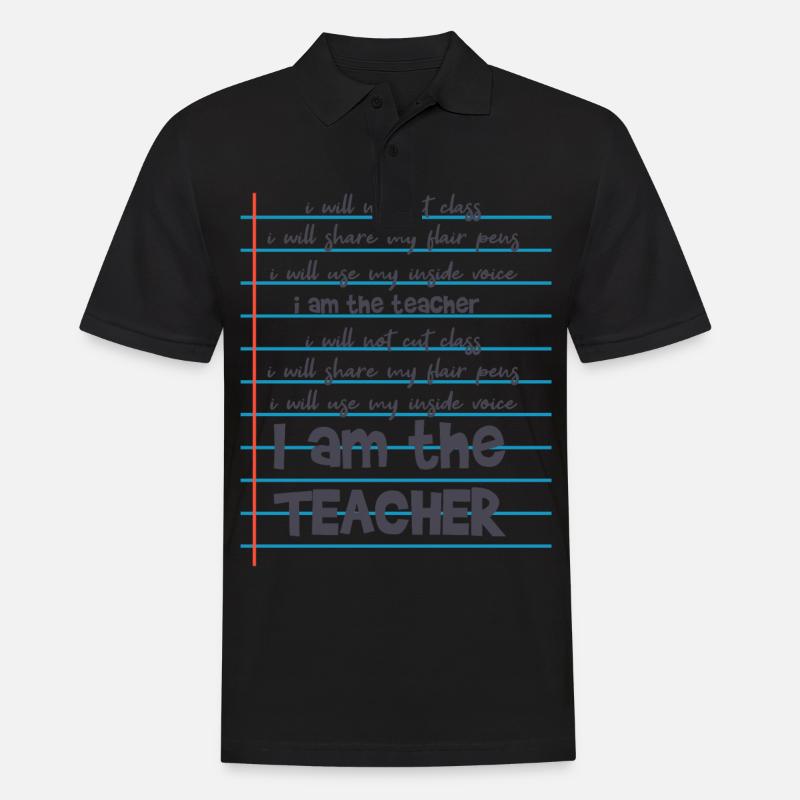 ICH BIN DER LEHRER Geschenk Für Referedariat - Männer Poloshirt - Schwarz