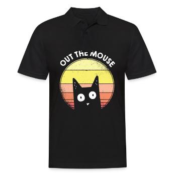 Out the mouse from the mouse funny english saying - Men's Polo Shirt - black - Front - Kai (181cm)