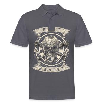 Tournoi de fléchettes Dart Master Skull Darts Player - Polo Homme - charbon - Devant - Nico (186cm)