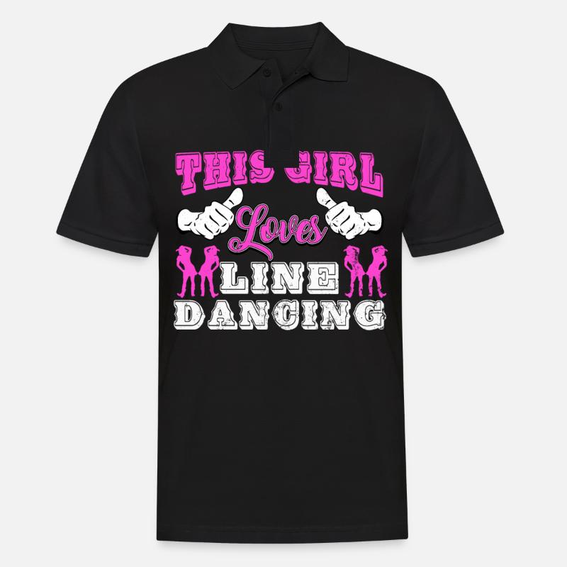 Linedance, Line dancing Linedancer - Men's Polo Shirt - black