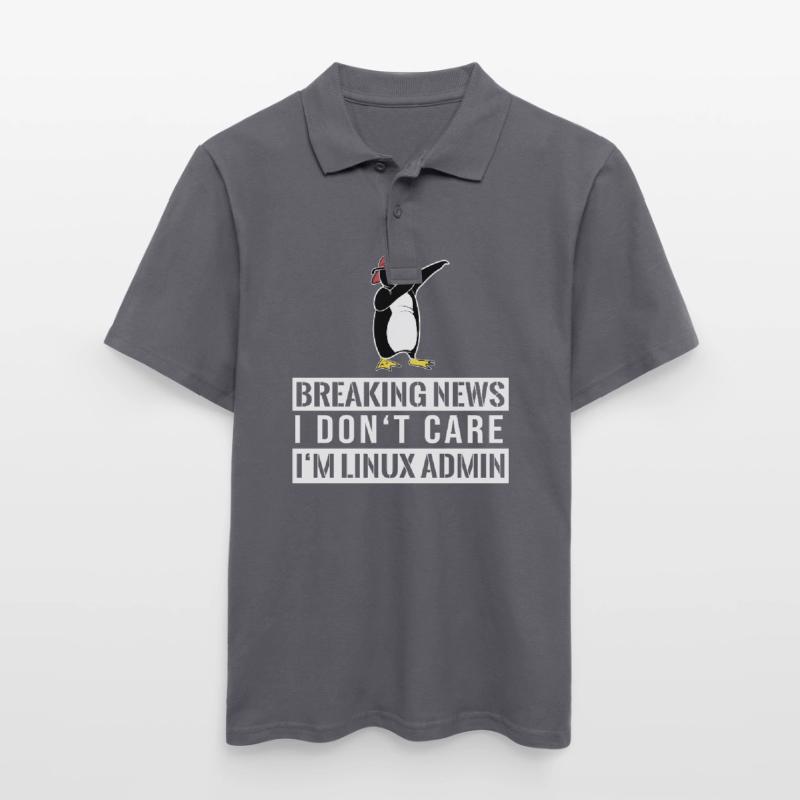IT Nerd Linux Linux Pinguin Geek Software Engineer Männer Poloshirt