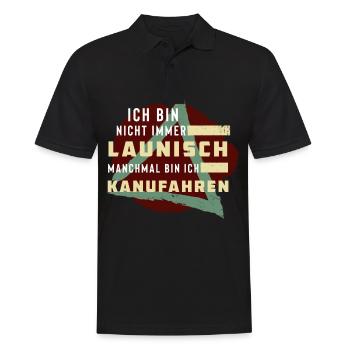Dreieck Aus Flüssen - Paddeln - Männer Poloshirt - Schwarz - Vorne - Kai (181cm)