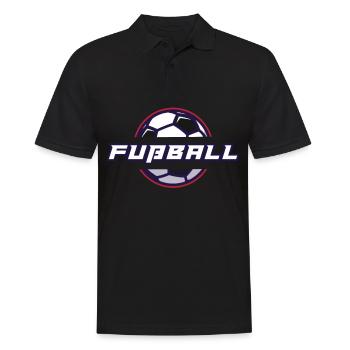 Fußball - Fußball - Männer Poloshirt - Schwarz - Vorne - Kai (181cm)